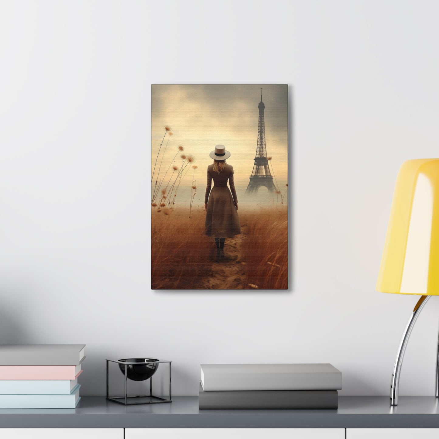 Eiffel Tower Apocalyptic Wall Art, Print on Canvas Gallery Wraps (FREE SHIPPING)