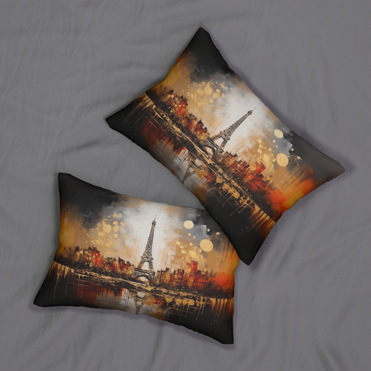 Paris Nightscape Lumbar Pillow (FREE SHIPPING)