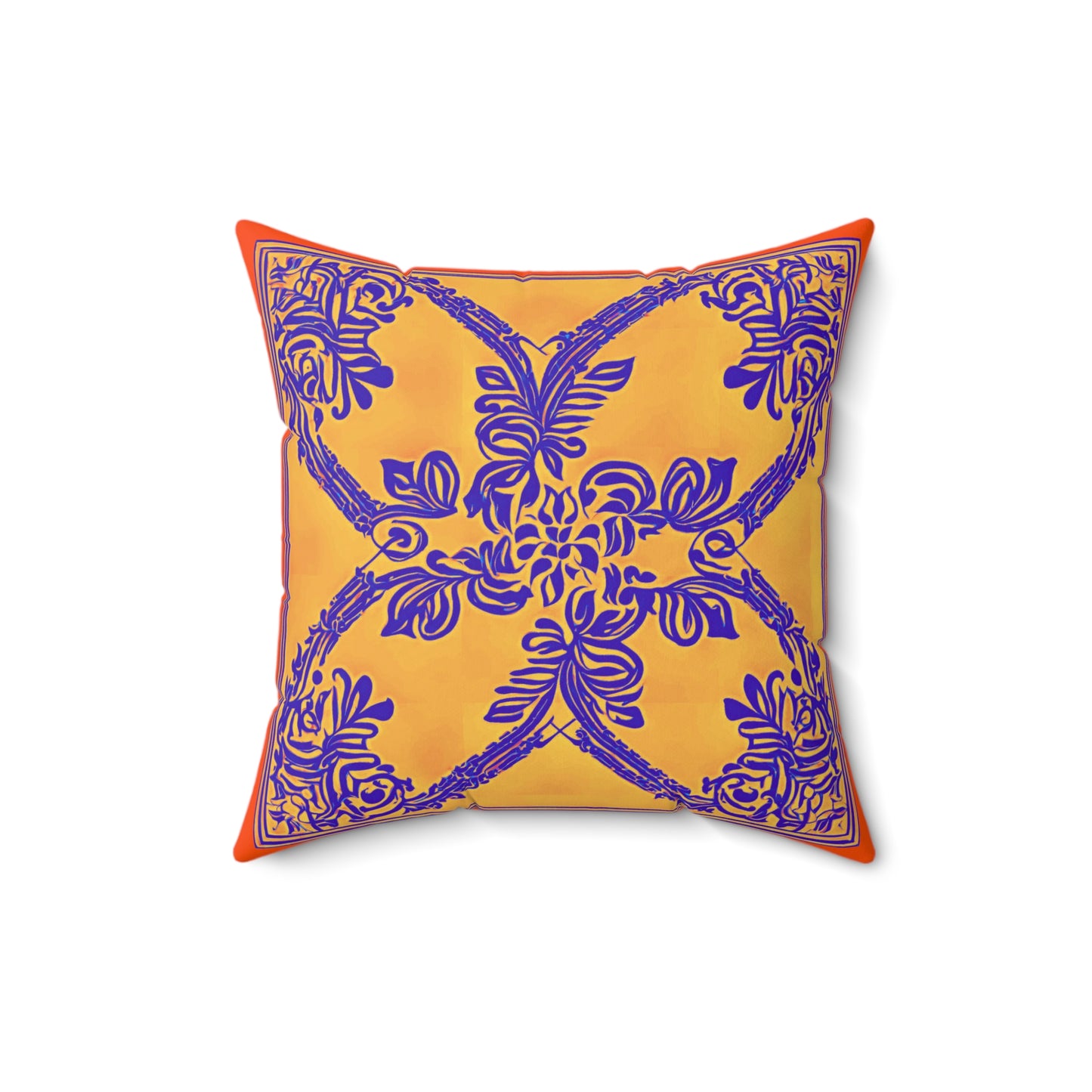 Terra Cotta Design Faux Suede Pillow (FREE SHIPPING)
