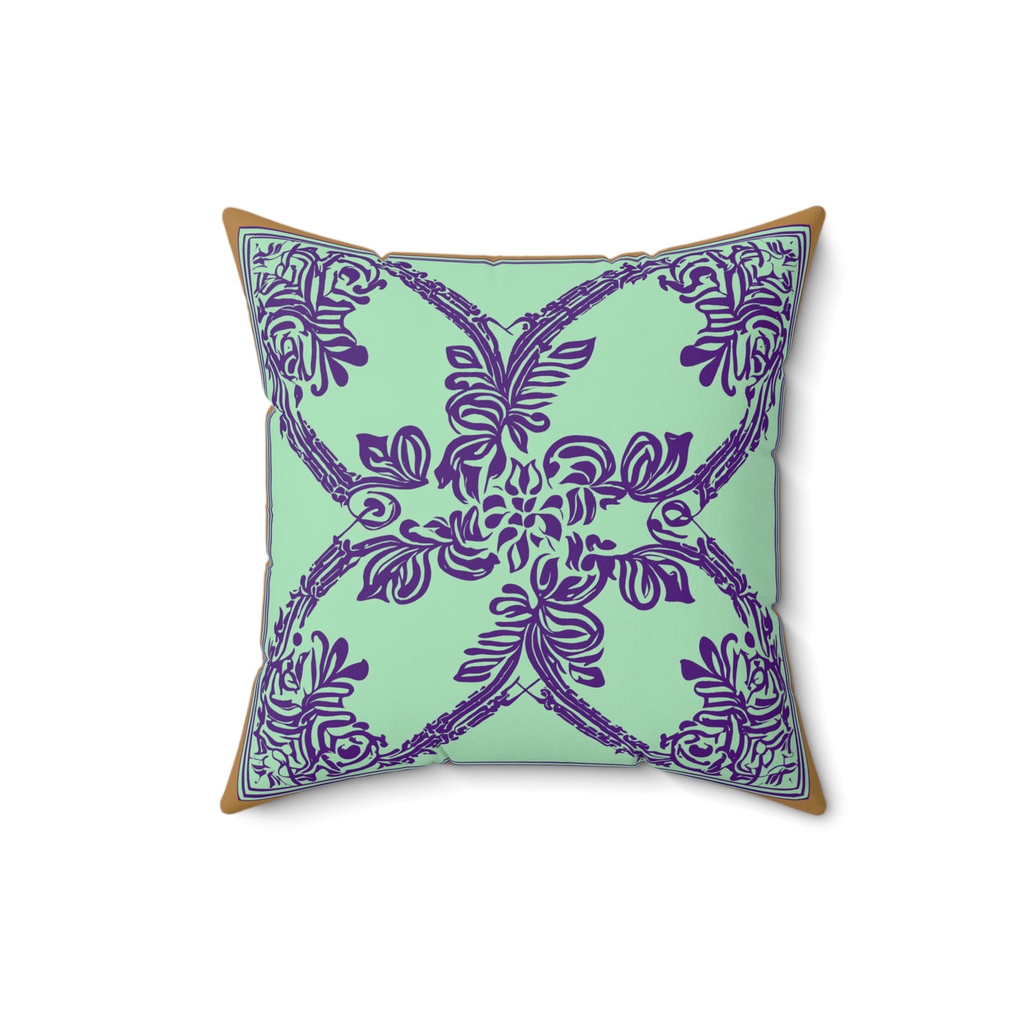 Terra Cotta Design Faux Suede Square Pillow (FREE SHIPPING)