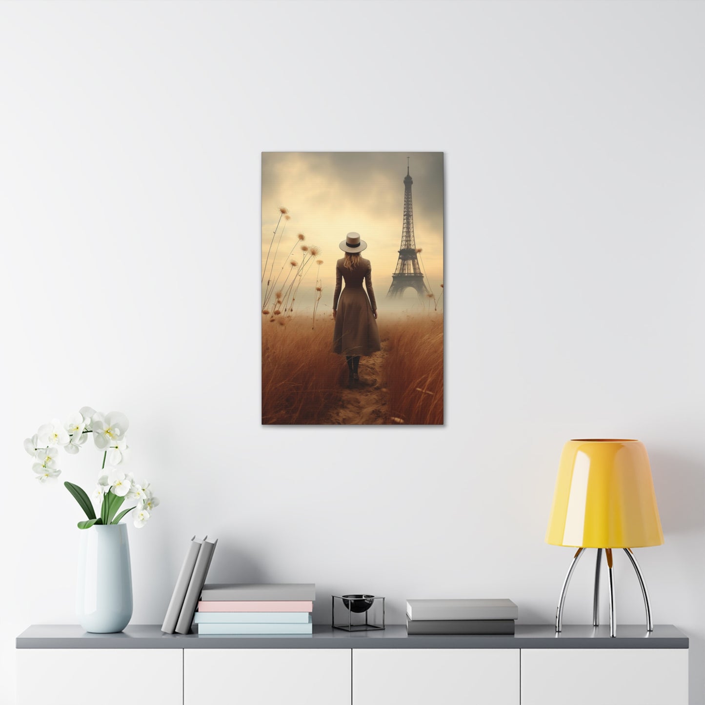 Eiffel Tower Apocalyptic Wall Art, Print on Canvas Gallery Wraps (FREE SHIPPING)