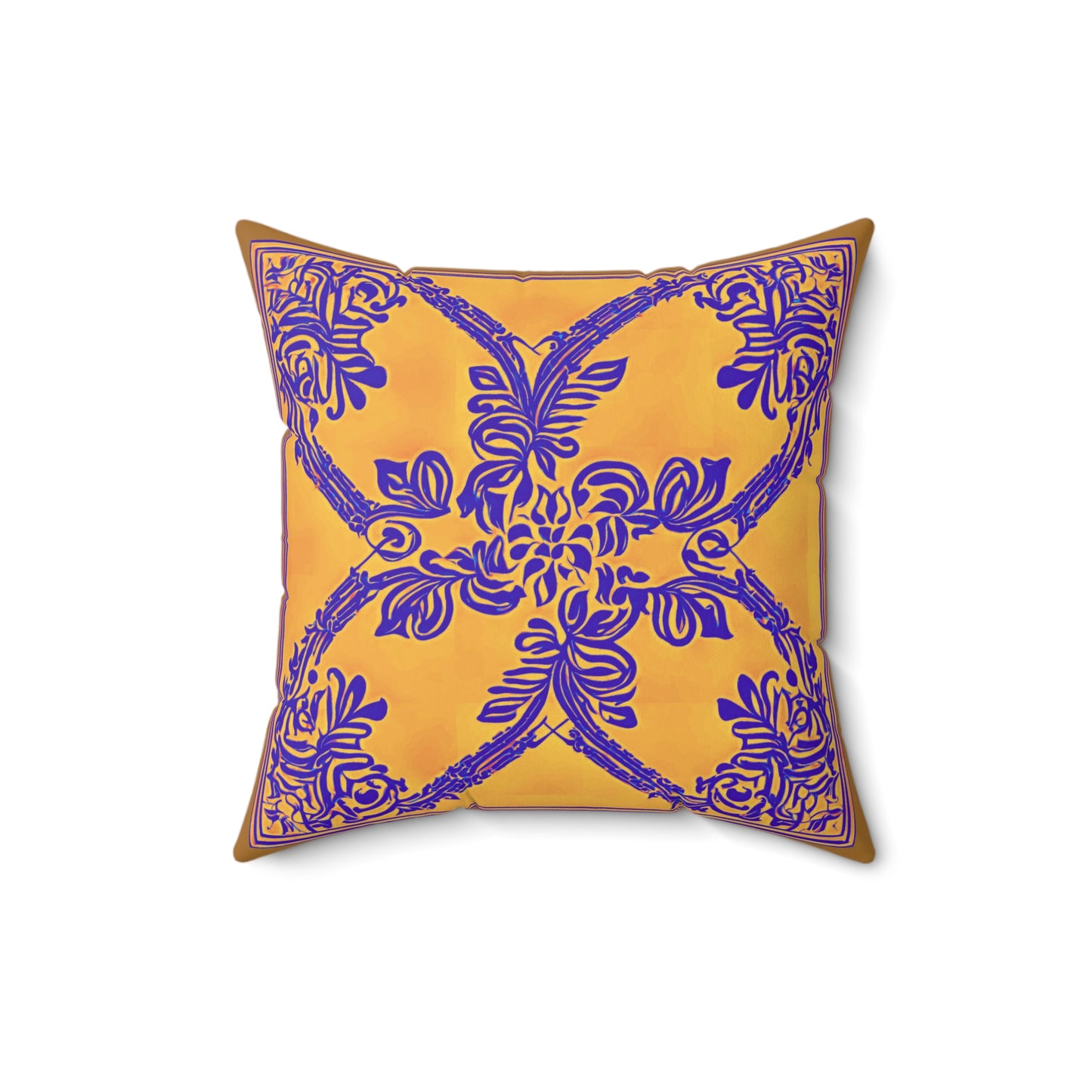 Terra Cotta Design Faux Suede Square Pillow (FREE SHIPPING)