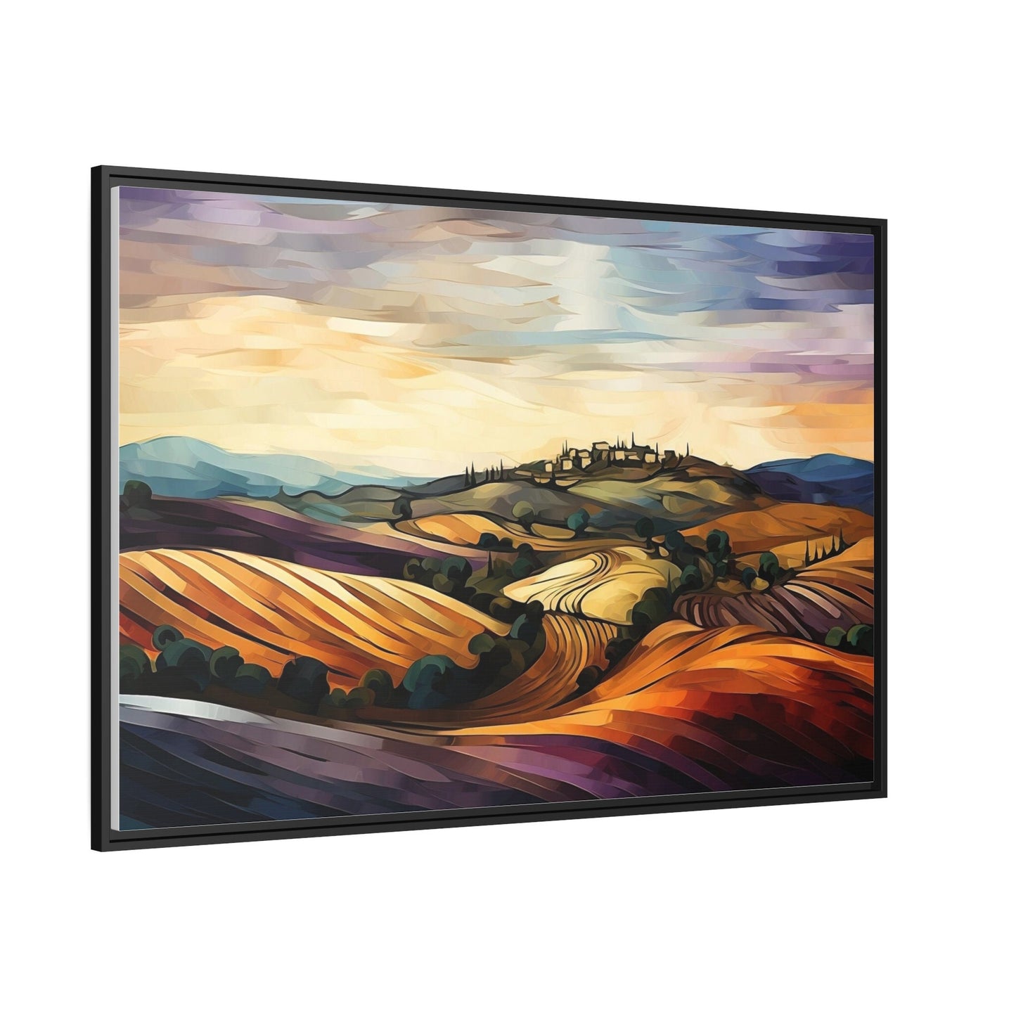 Tuscan Wine Country_Wall Art_Perspective view