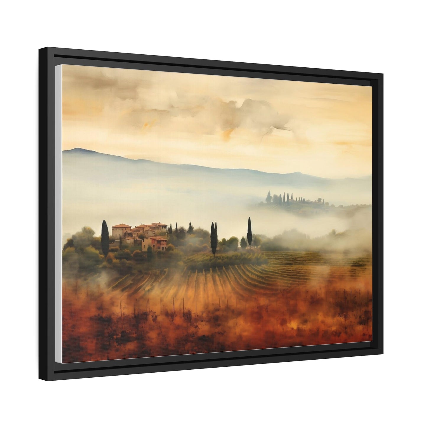 Tuscany Vineyards wall art_Perspective