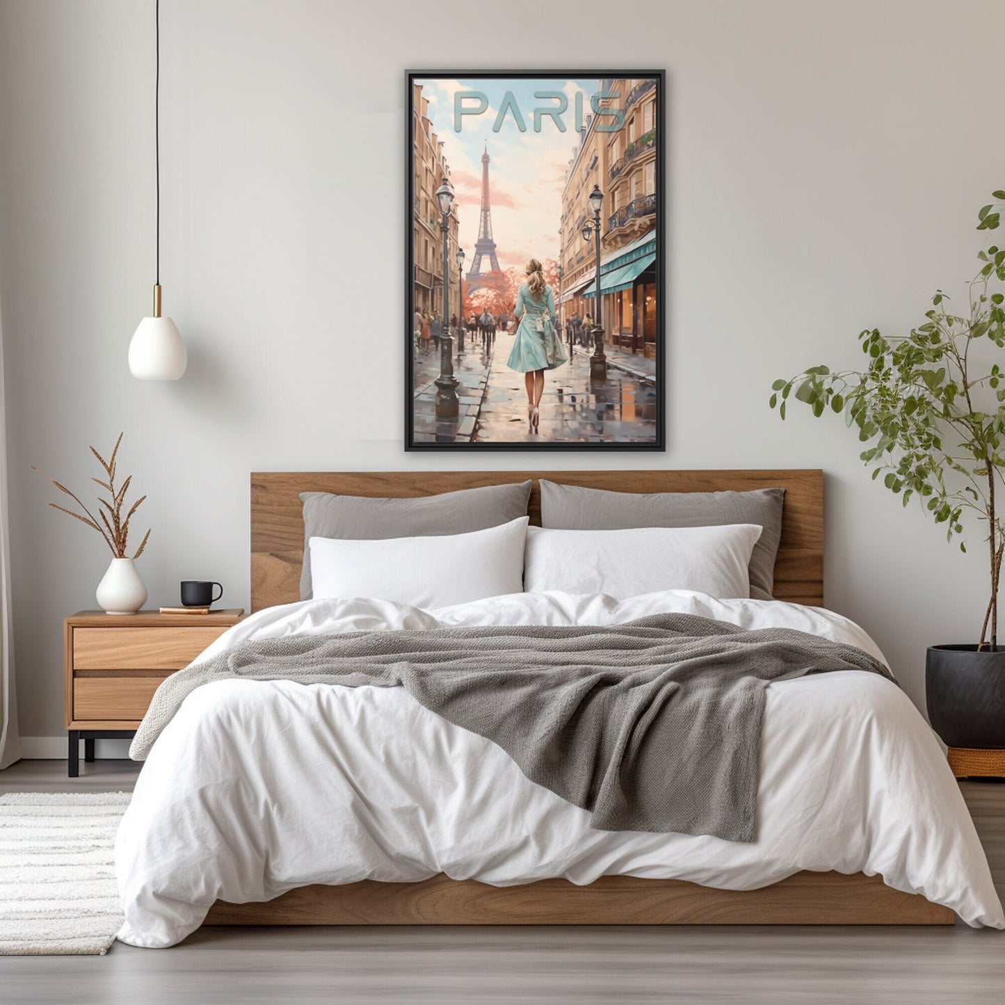 Paris Eiffel Tower Wall Art_Bedroom Decor