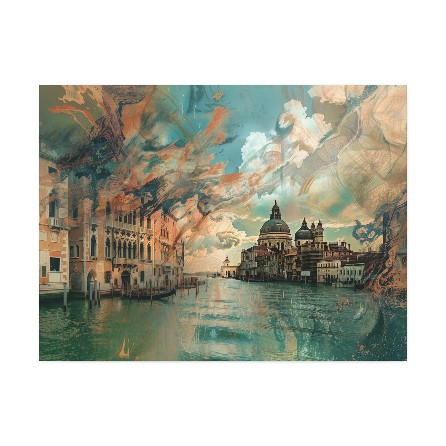 St. Mark's Basilica Venice Wall Art, Print on Warped Matte Canvas (FREE SHIPPING)