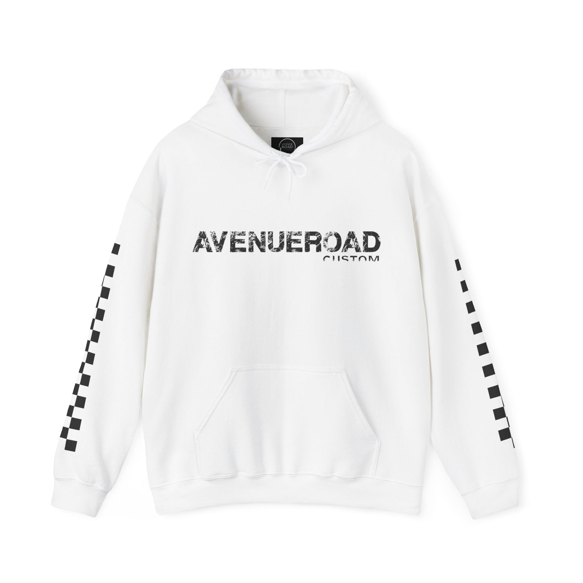 Avenue Road Custom Racing White Hoodie, Front Side