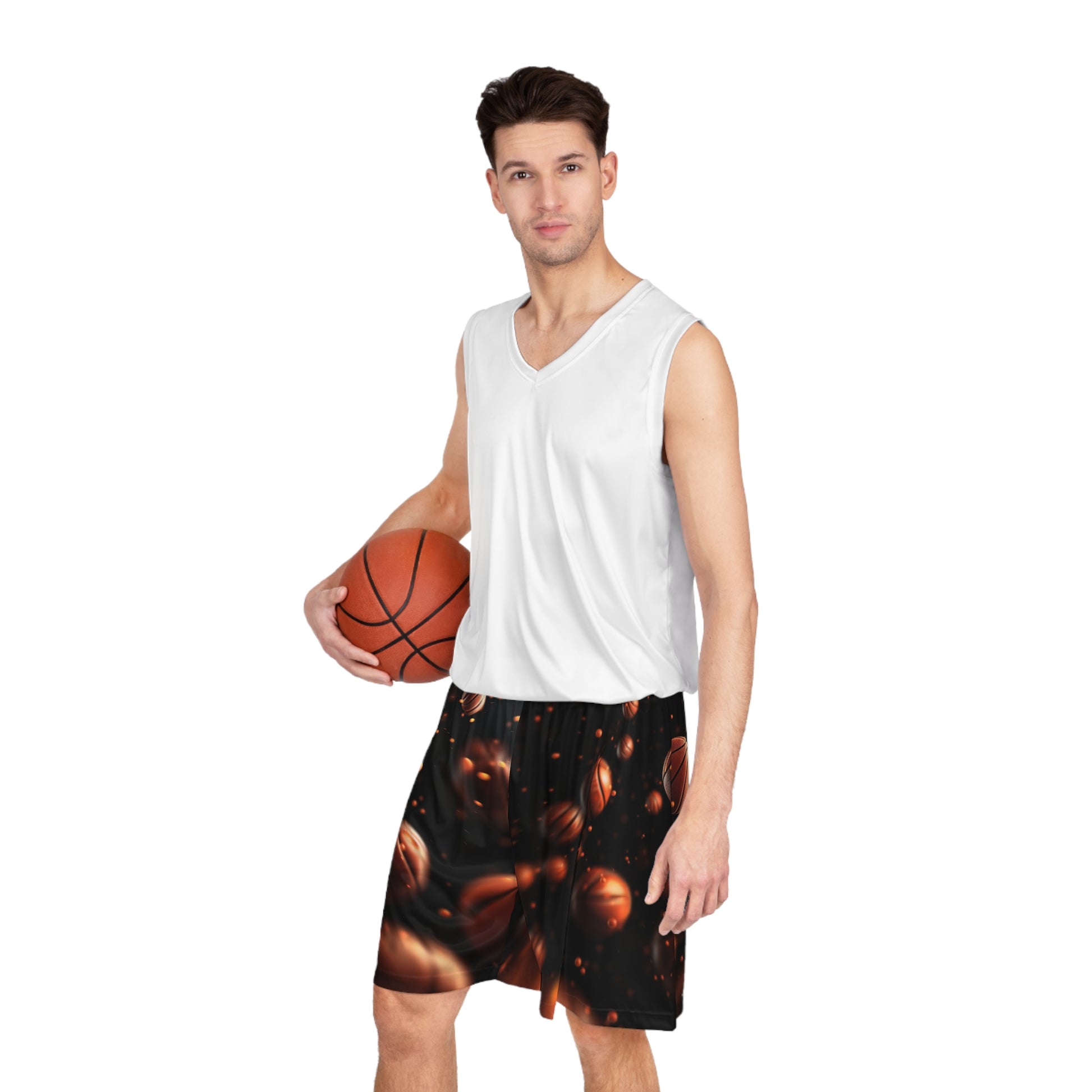 Avenue Road Custom Basketball Shorts, Full Body Pose