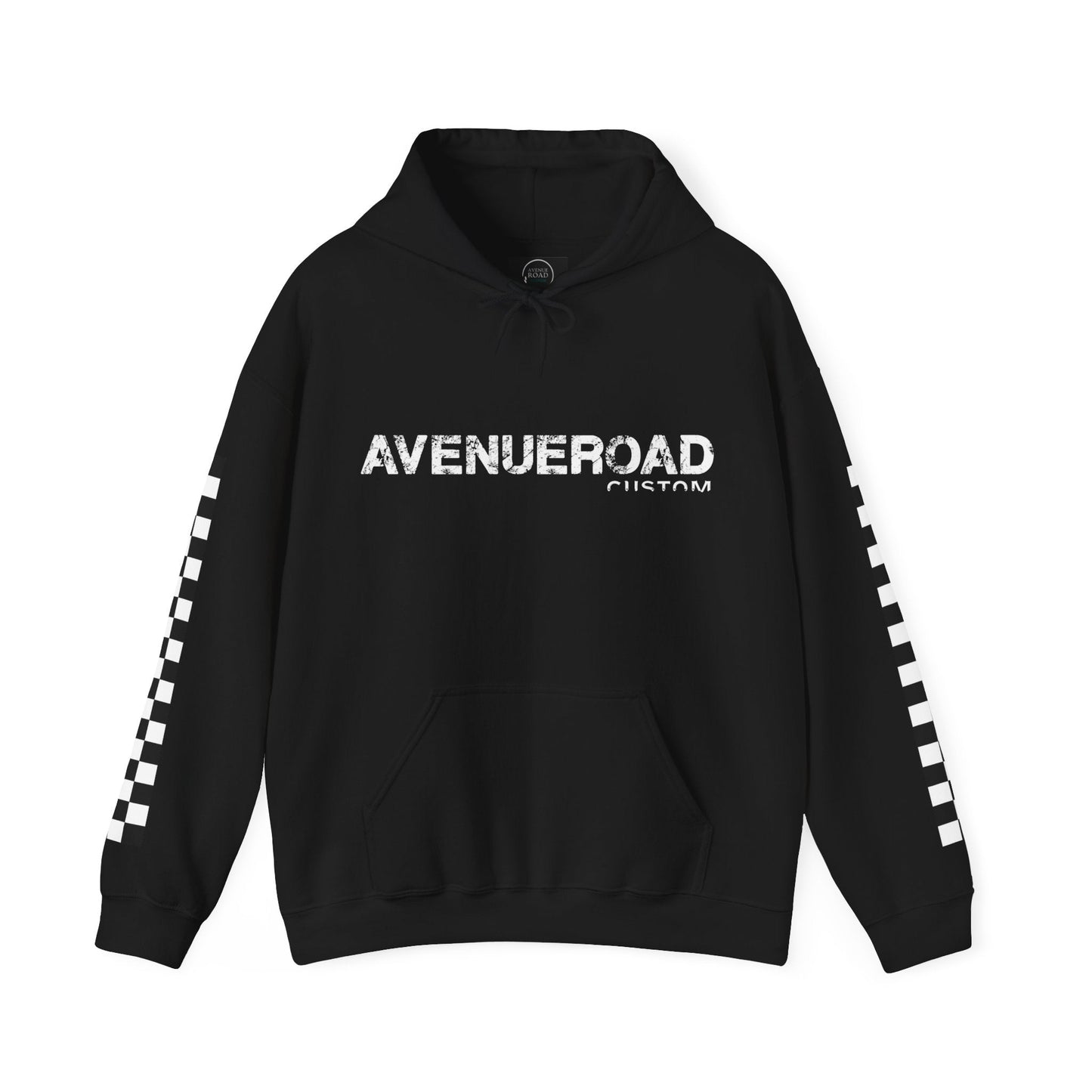 Avenue Road Custom Racing Black Hoodie, Front Side