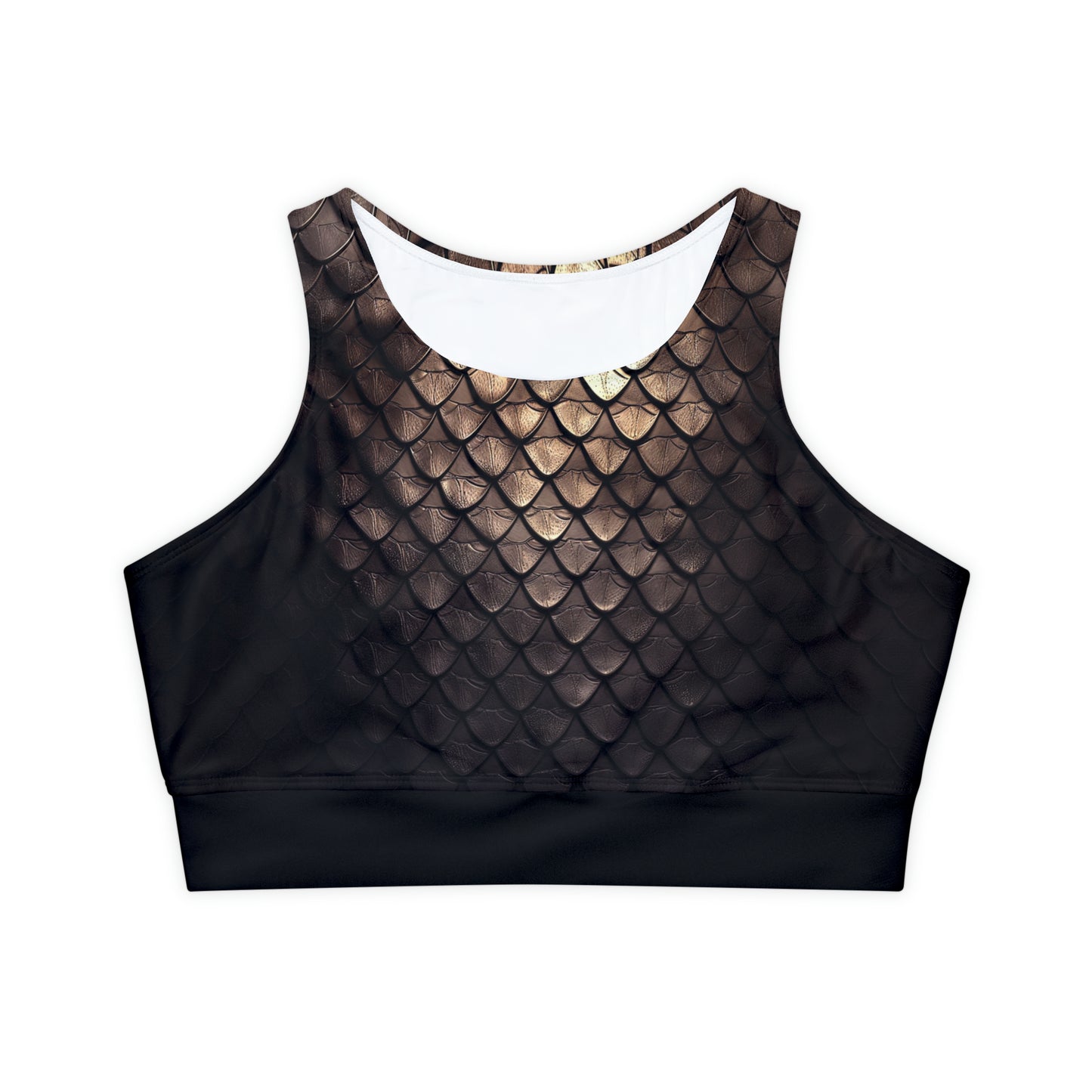 Armored Graphic Workout & Yoga Top, Black trim