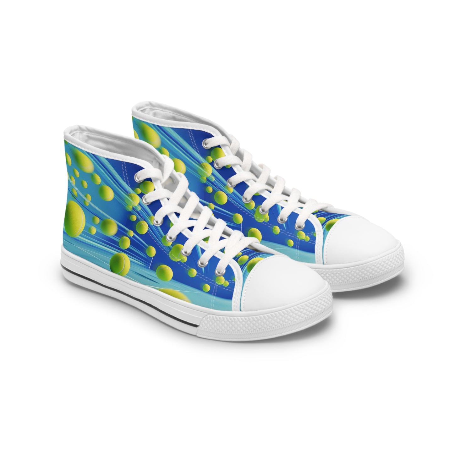 Women's High Top Tennis Ball Sneakers