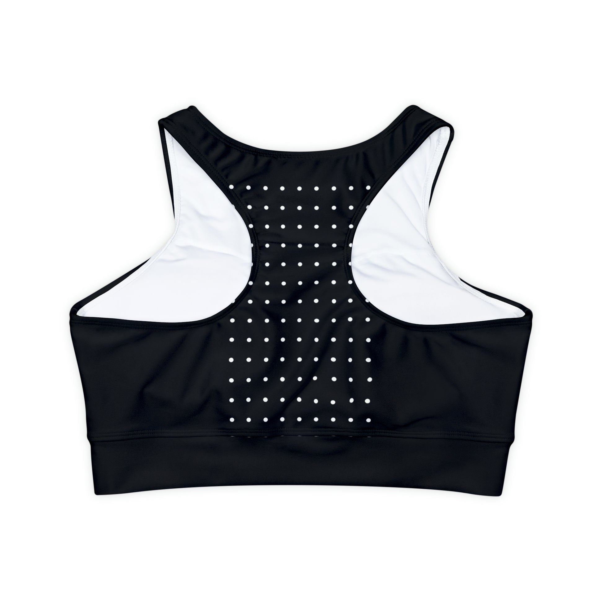 Polka Dot Yoga Sports Top_Bra Back