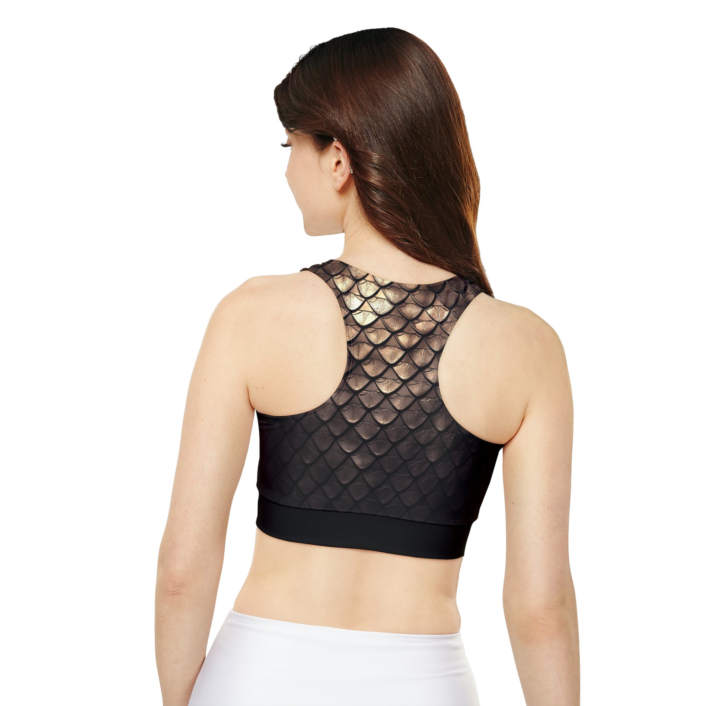 Armored Graphic Workout & Yoga Top, Black trim