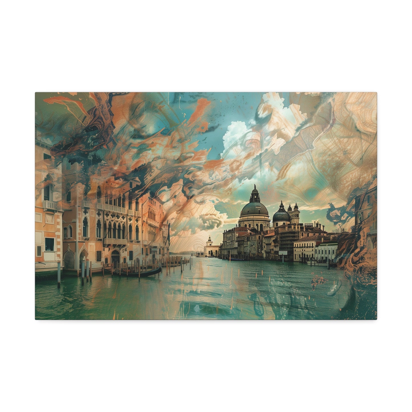 St. Mark's Basilica Venice Wall Art, Print on Warped Matte Canvas (FREE SHIPPING)