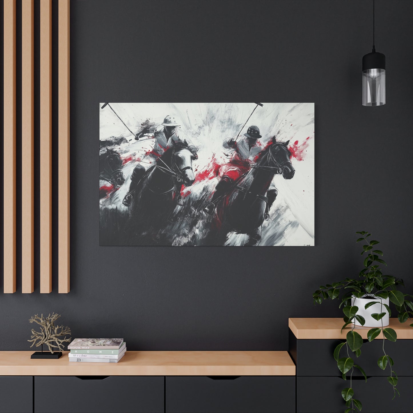 Polo Players and Ponies Game Day Wall Art (FREE SHIPPING)