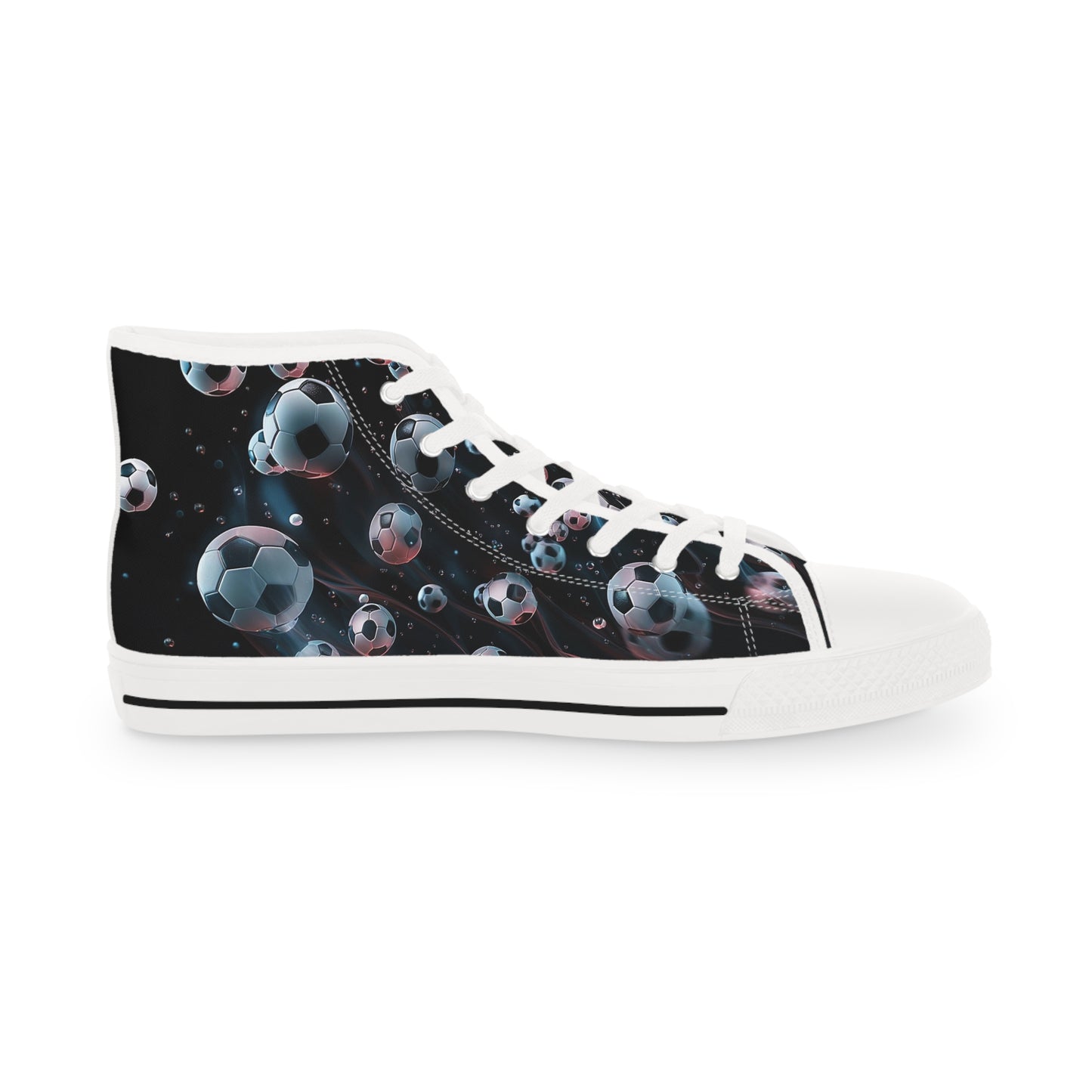 Soccer Graphic High Top Sneakers_Left shoe Profile