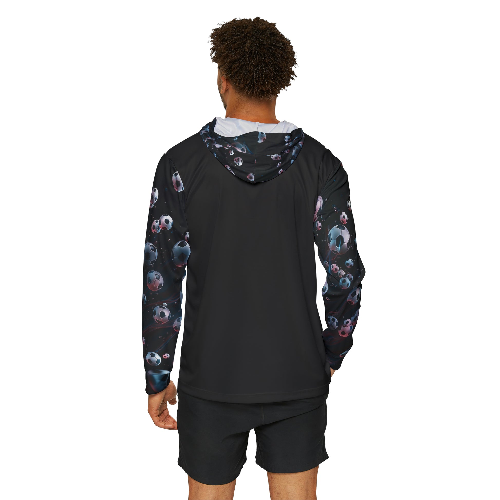 Avenue Road Custom, Sleeve Print Soccer Hoodie, Model Back side