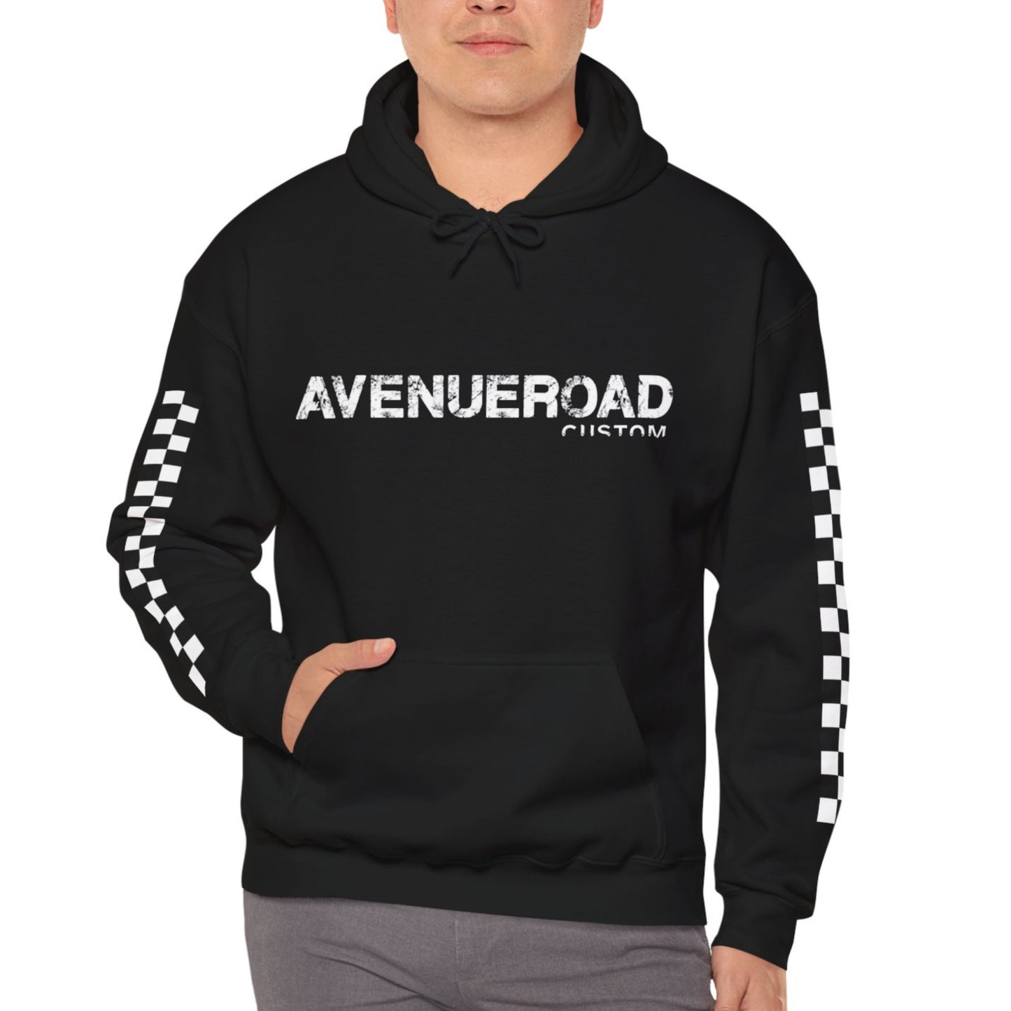 Race Track Design Hooded Sweatshirt