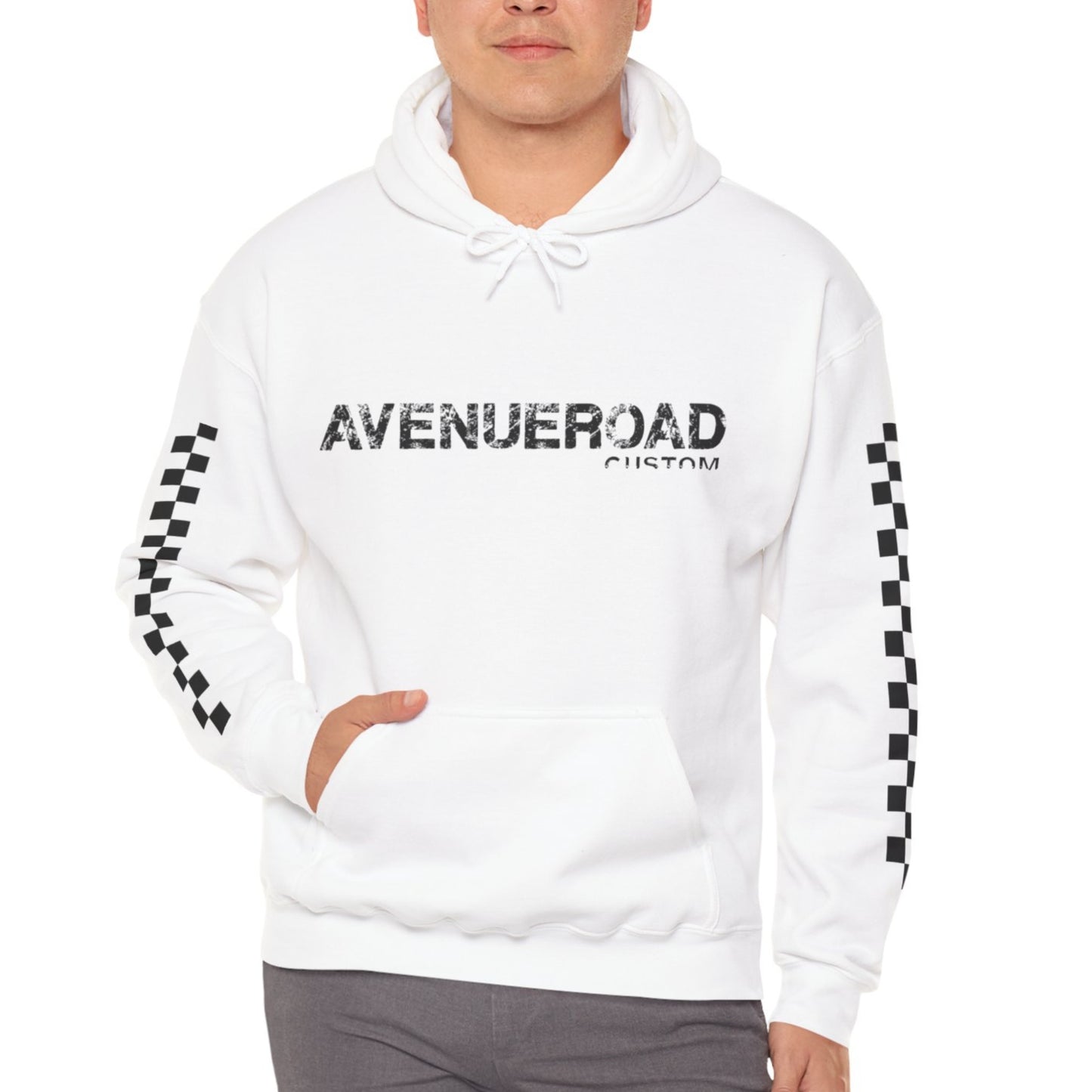 Race Track Design Hooded Sweatshirt