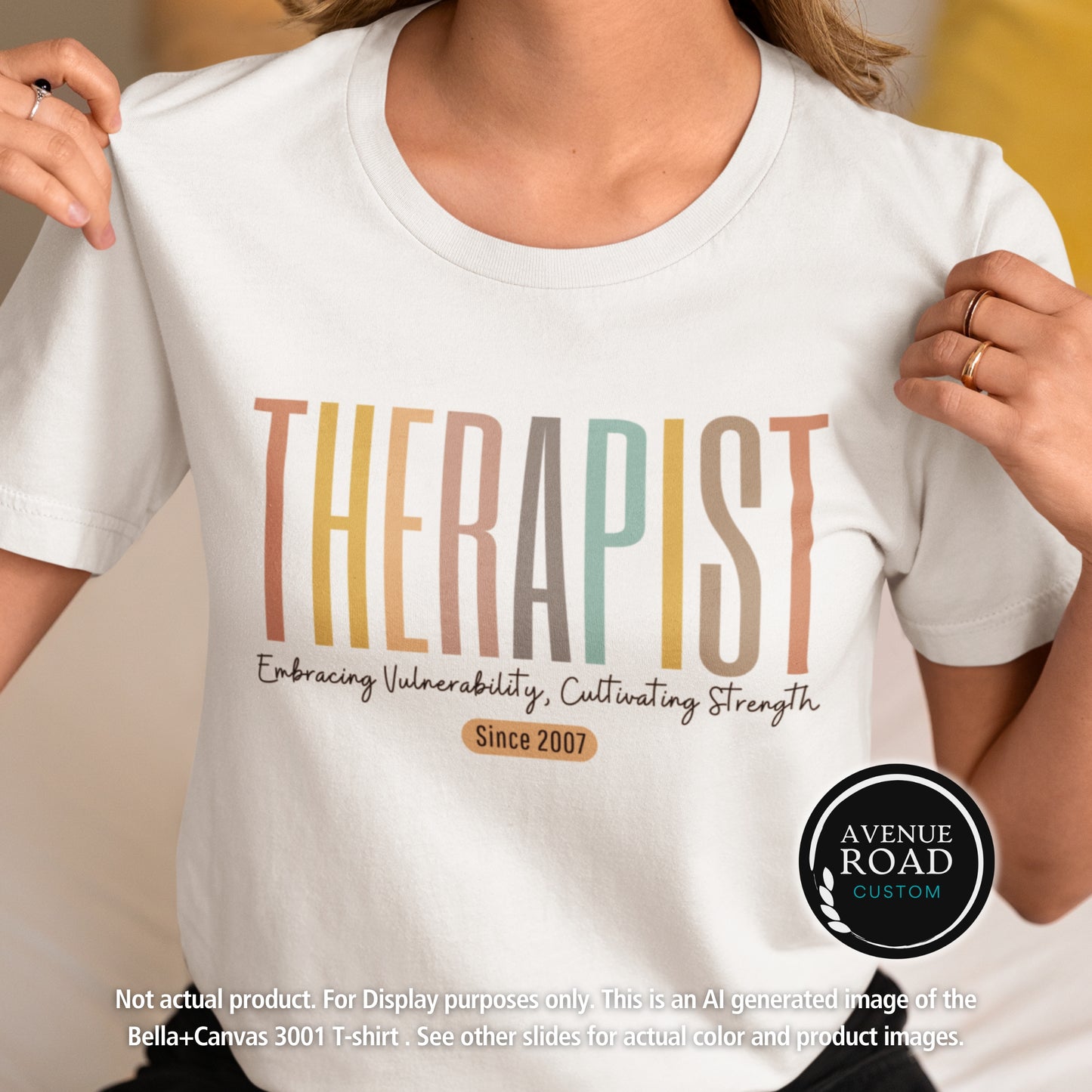 Custom Therapist T-shirt_White tee