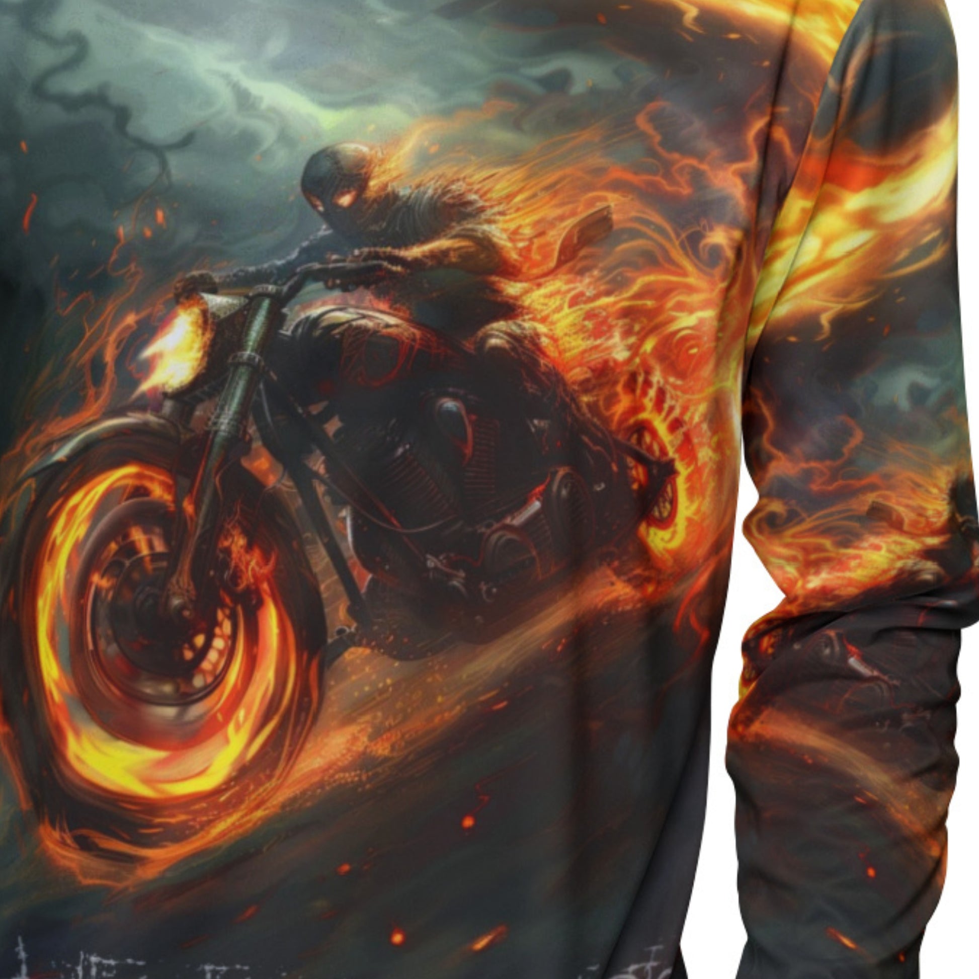 Avenue Road Custom_Motorcycle Hoodie, Close up