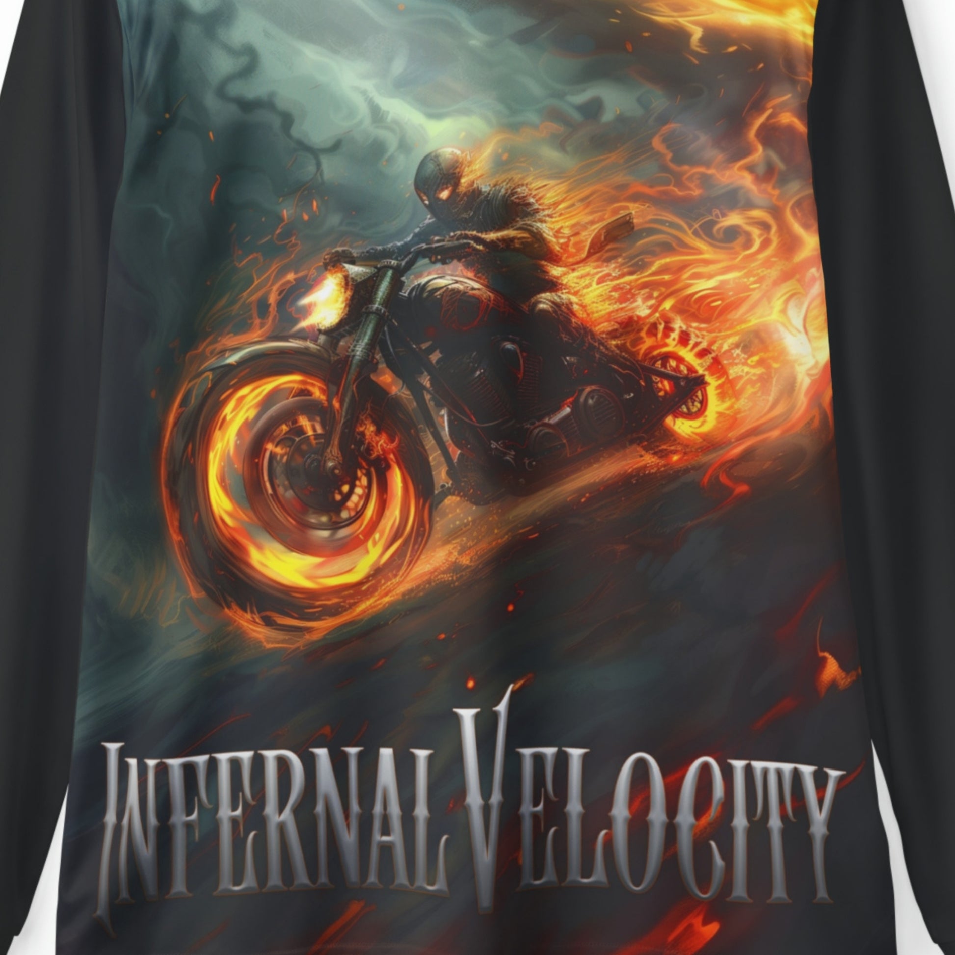 Biker Graphic Hoodie_Close up Infernal Velocity