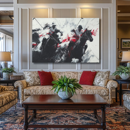 Polo Players and Ponies Game Day Wall Art (FREE SHIPPING)