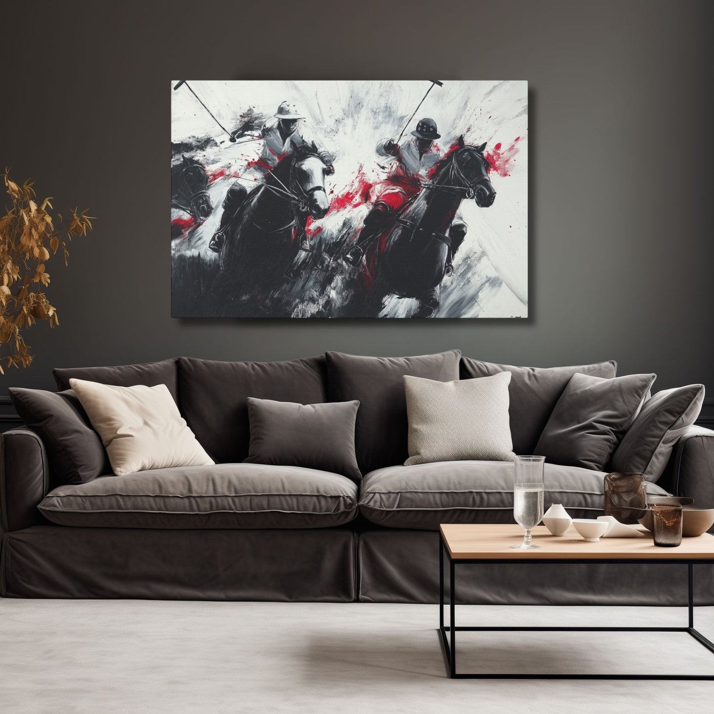 Polo Players and Ponies Game Day Wall Art (FREE SHIPPING)