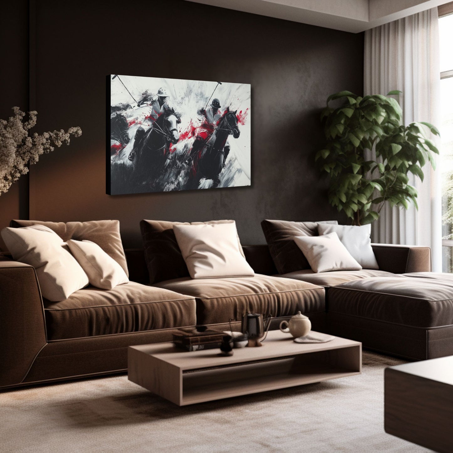 Polo Players and Ponies Game Day Wall Art (FREE SHIPPING)