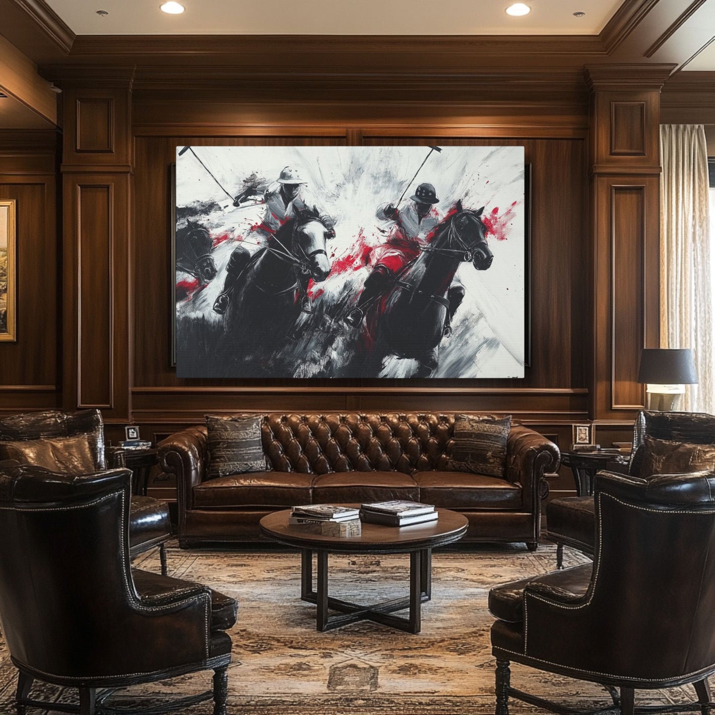 Polo Players and Ponies Game Day Wall Art (FREE SHIPPING)