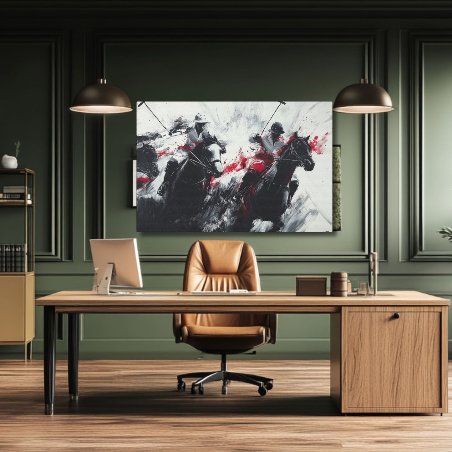 Polo Players and Ponies Game Day Wall Art (FREE SHIPPING)