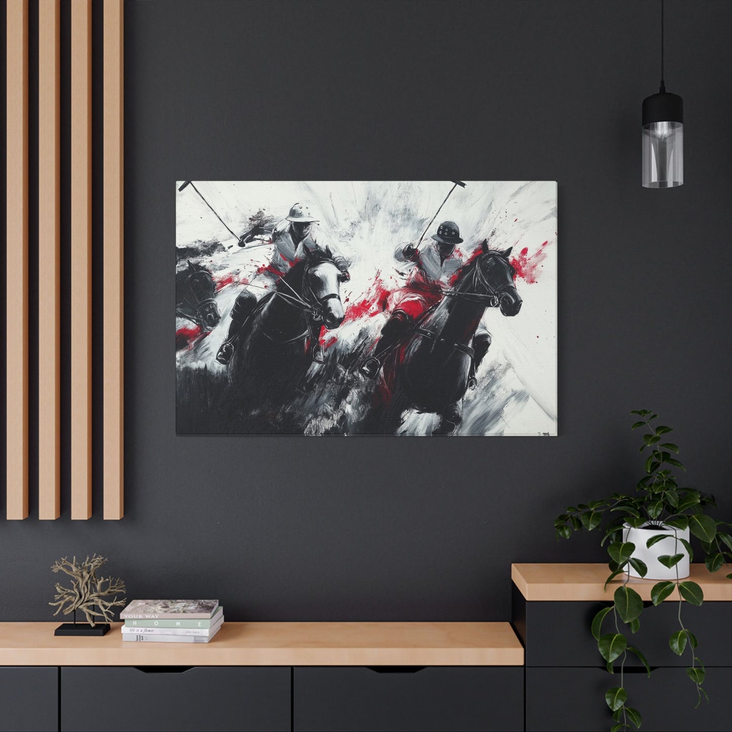 Polo Players and Ponies Game Day Wall Art (FREE SHIPPING)