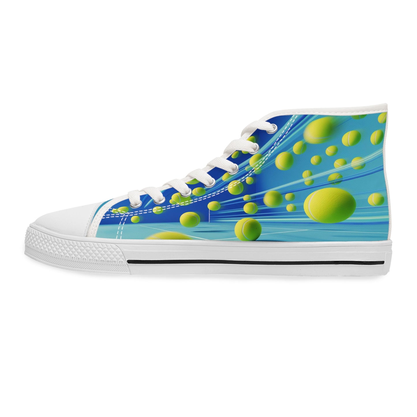 Women's High Top Tennis Ball Sneakers