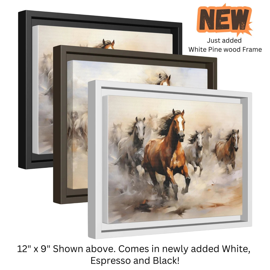 Black, Espresso & White Frames