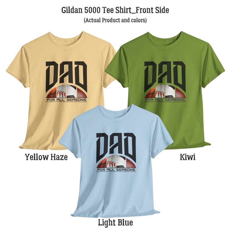 Dad Tribute Colorful T-Shirt_Color Selection 01