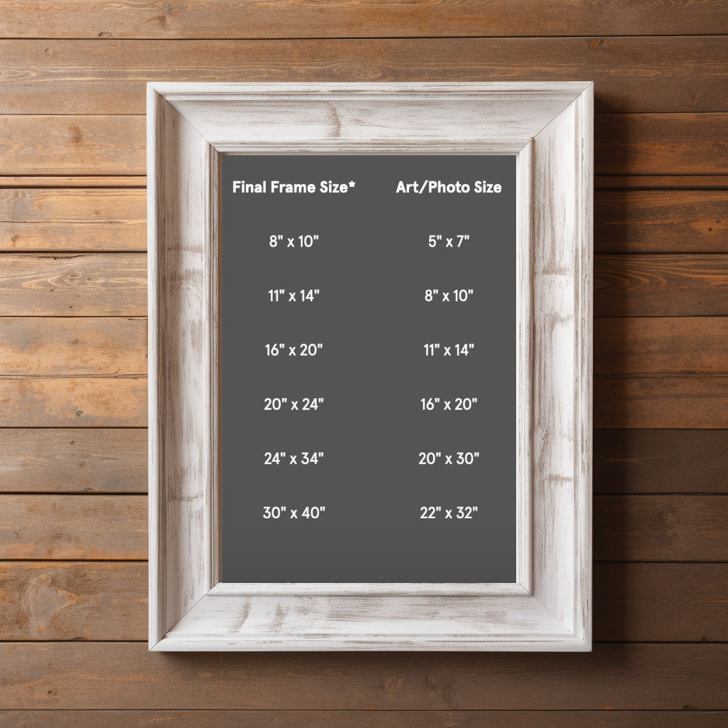 Pug Poster Size Chart