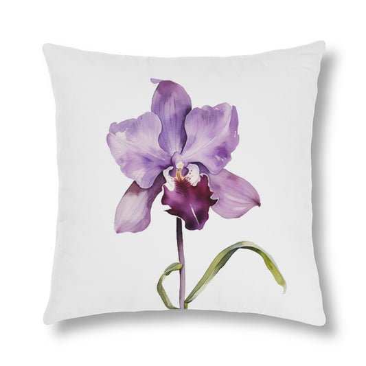 Orchid Watercolor Pillows_Front View