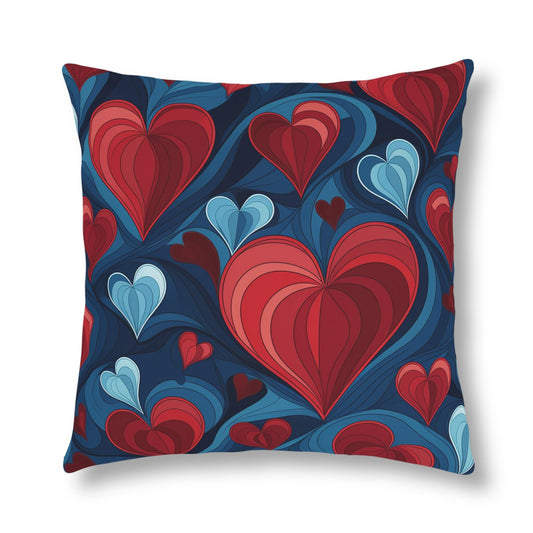 Colorful Hearts Bold Pillow_Front View