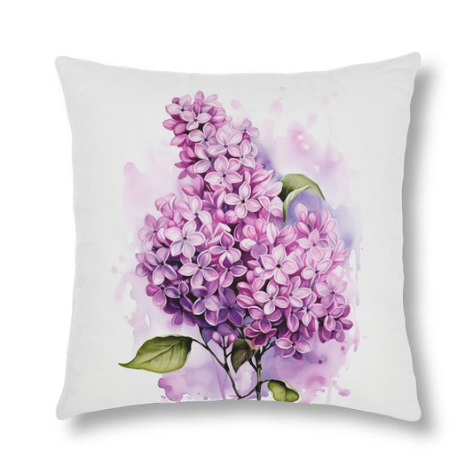 Lilac Watercolor Pillows_Front View