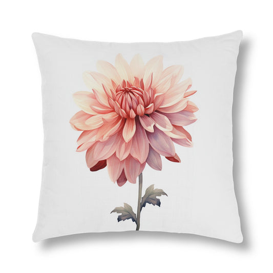 Dahlia Watercolor Pillow_Close up