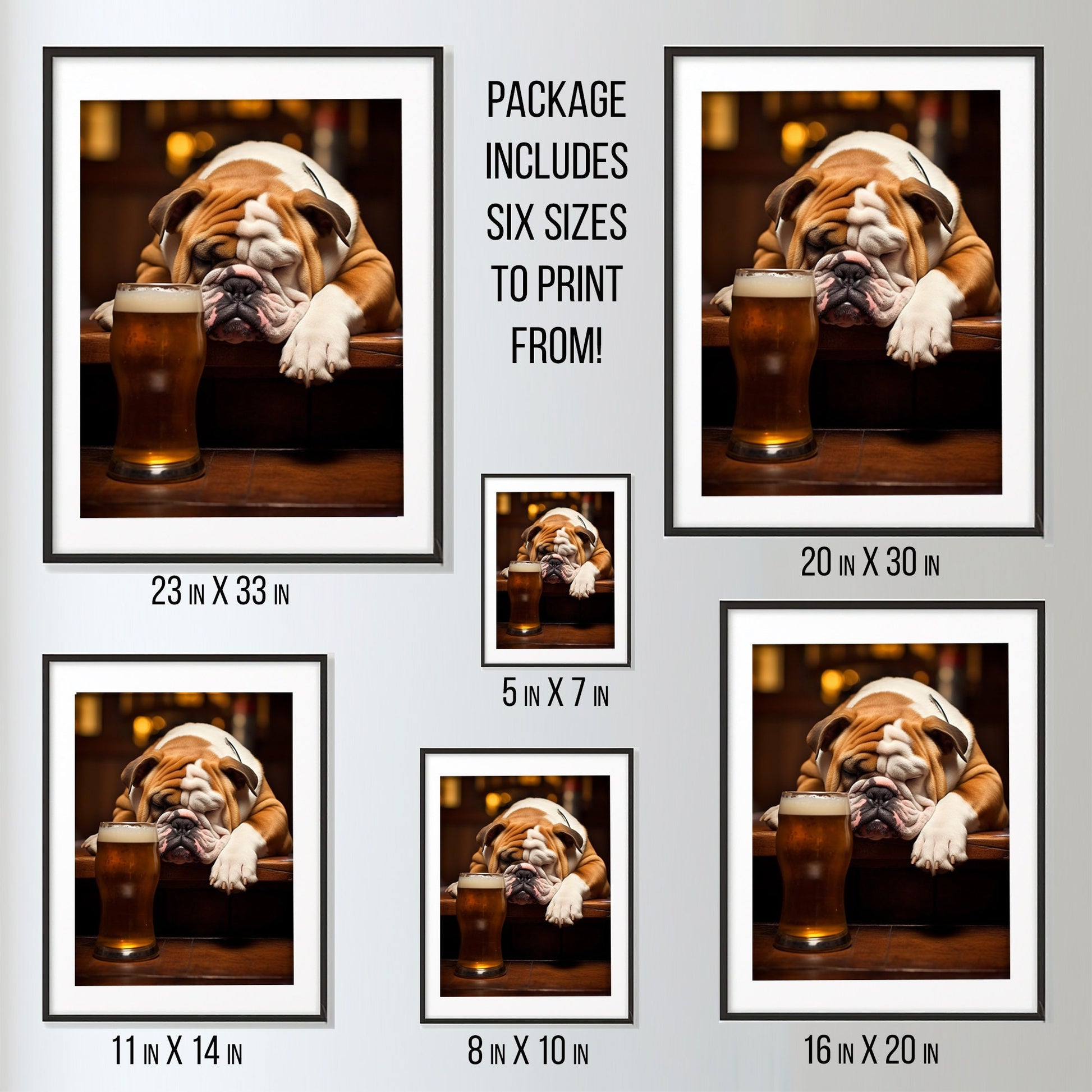 English Bulldog Beer Buddy_Size Diagram Mockup