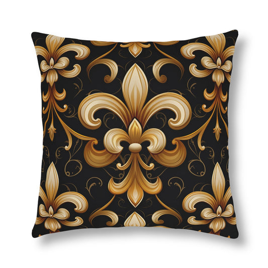 Fleur de lis Decorative Pillow_Front View