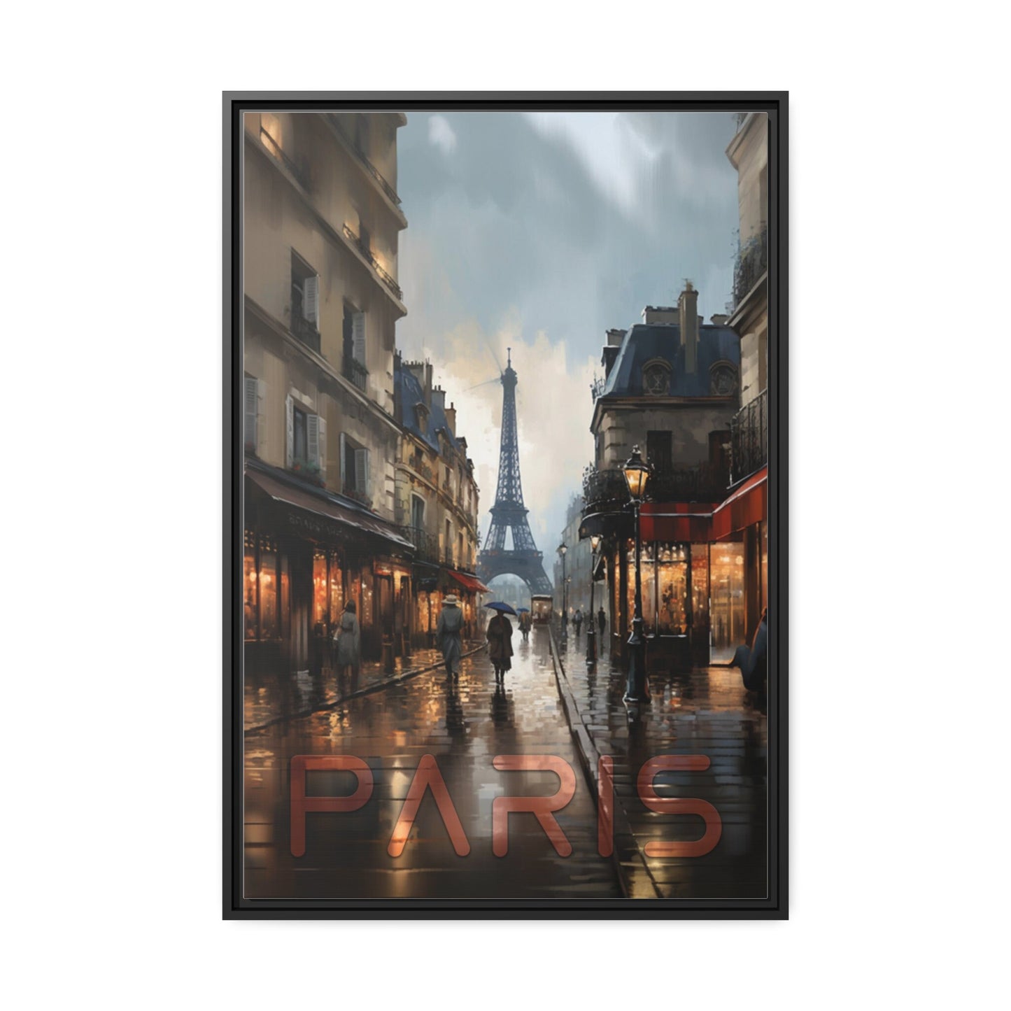 Rainy Night in Paris Wall Art_Front View