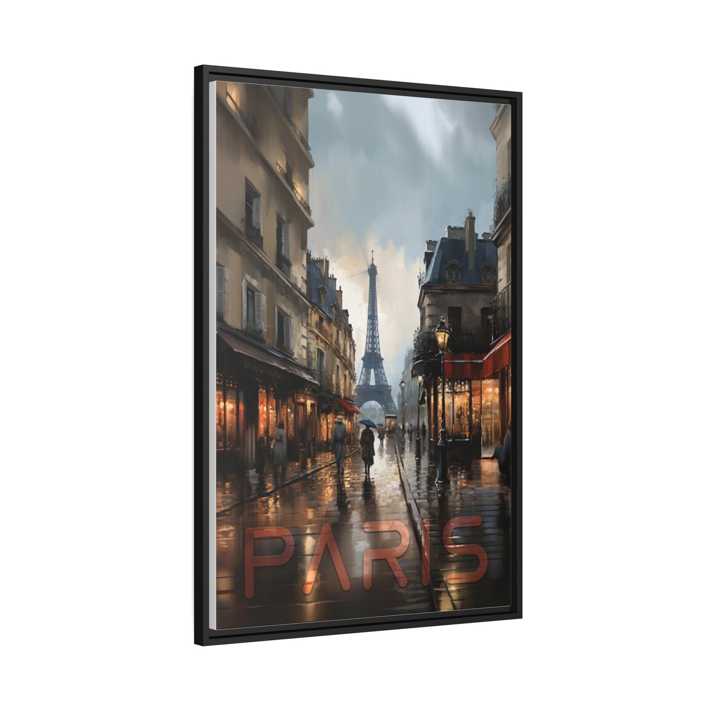 Rainy Night in Paris Wall Art_Side view