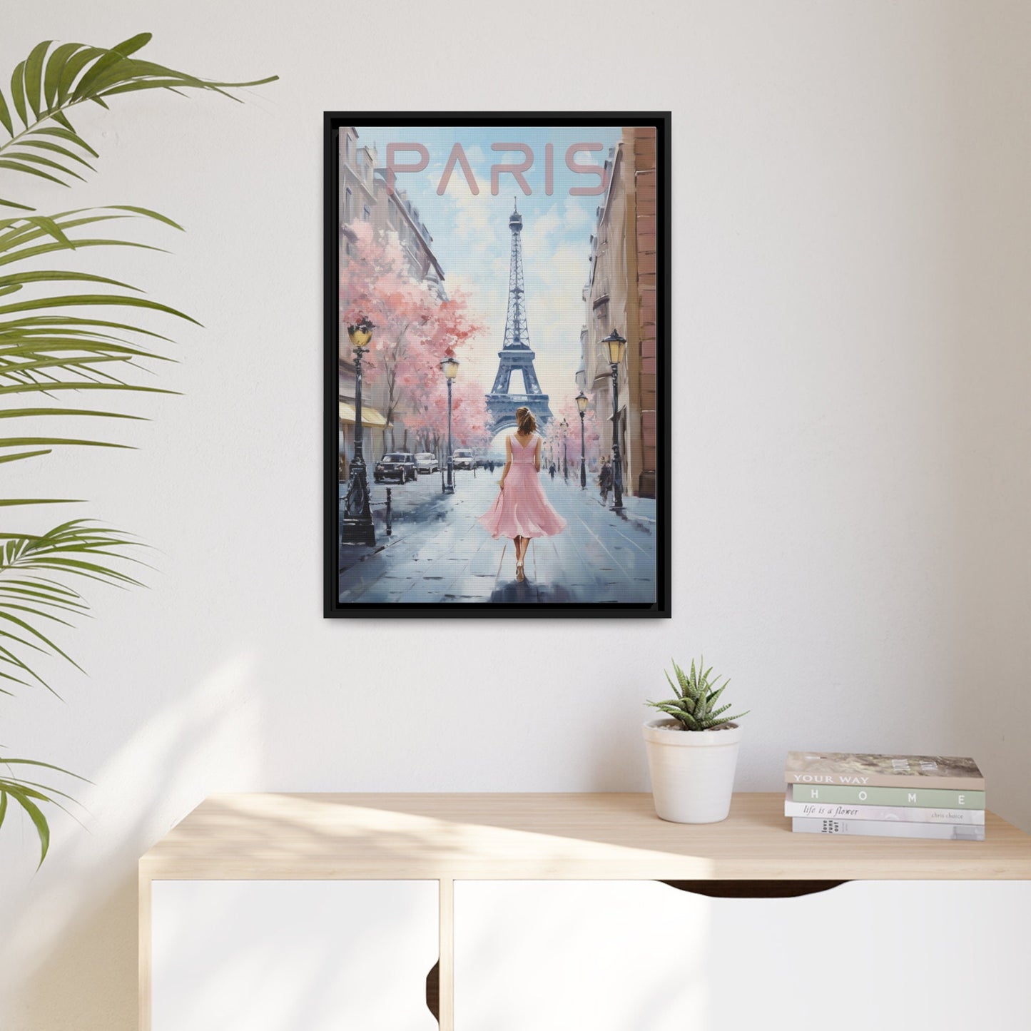 Paris print on Canvas_Livingroom Decor