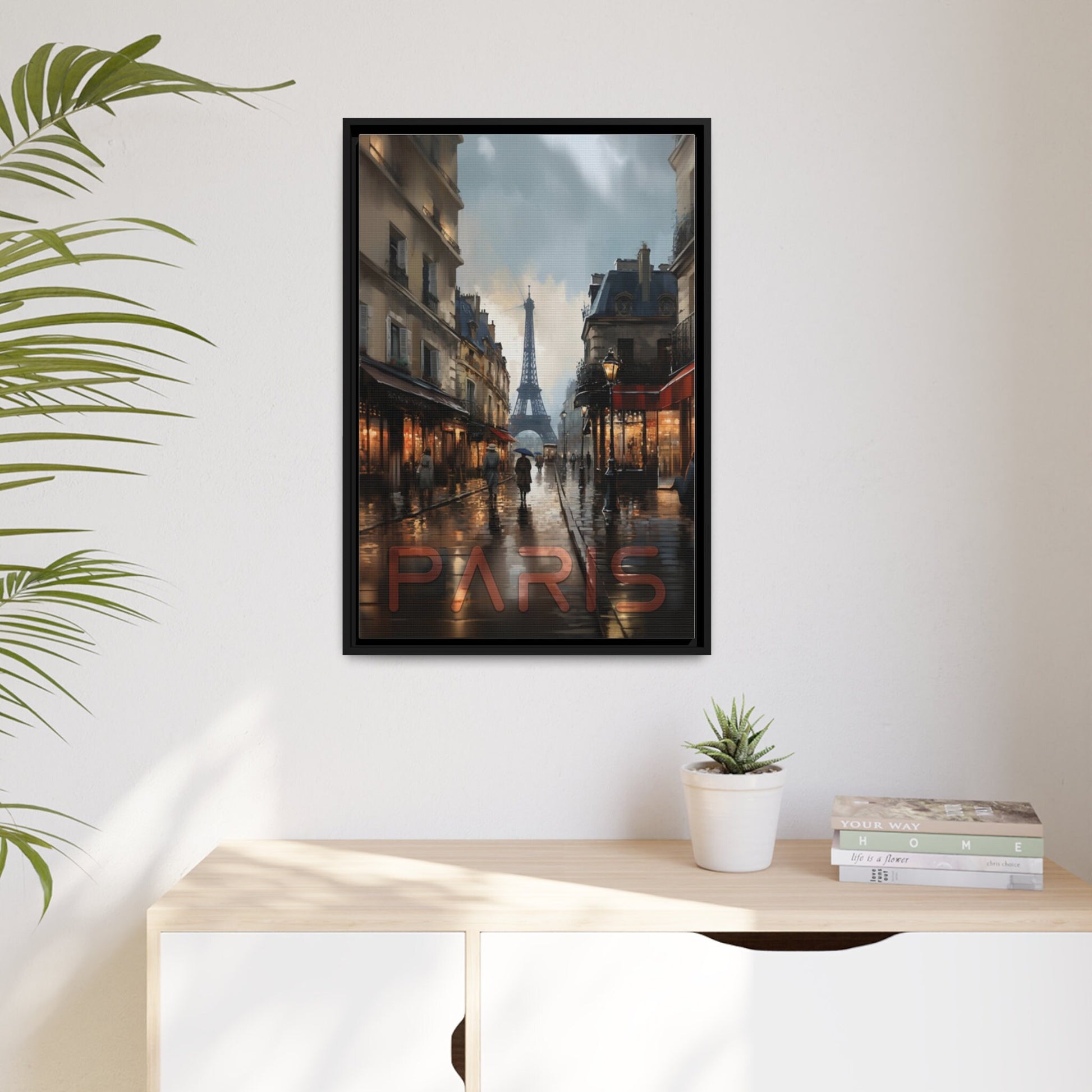 Rainy Night in Paris Wall Art_Living Room Decor