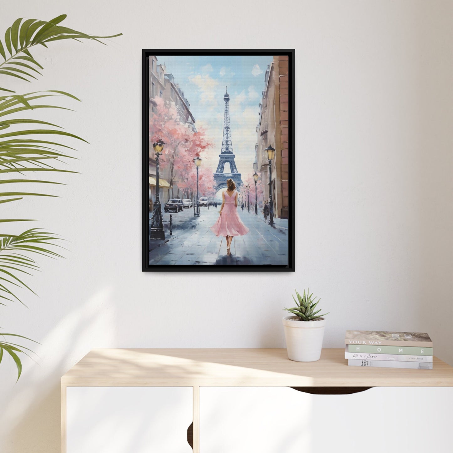 Eiffel Tower Paris painting on Canvas Wall Art_Bedroom Decor