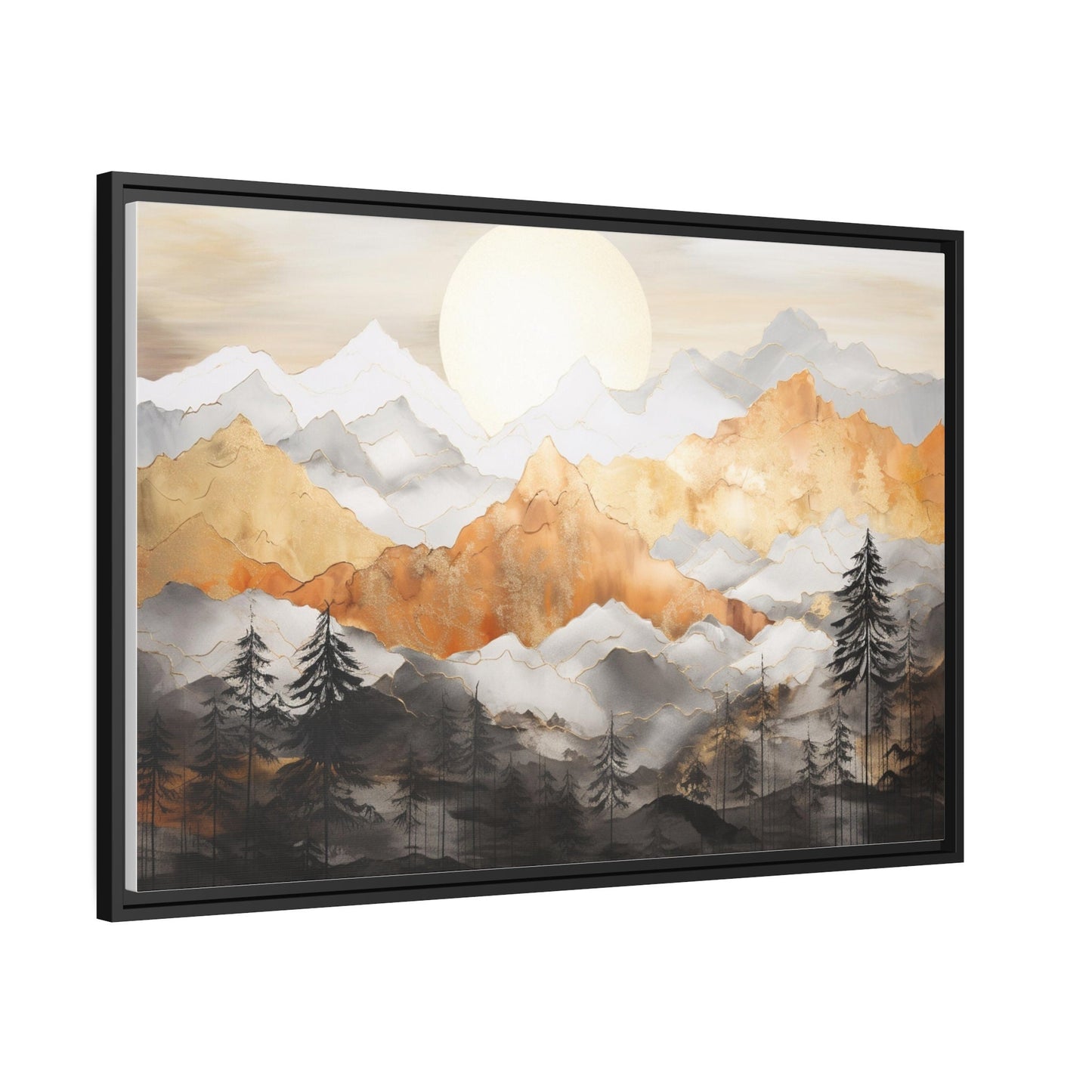 Abstract Art, Mountain Sunset_Side view