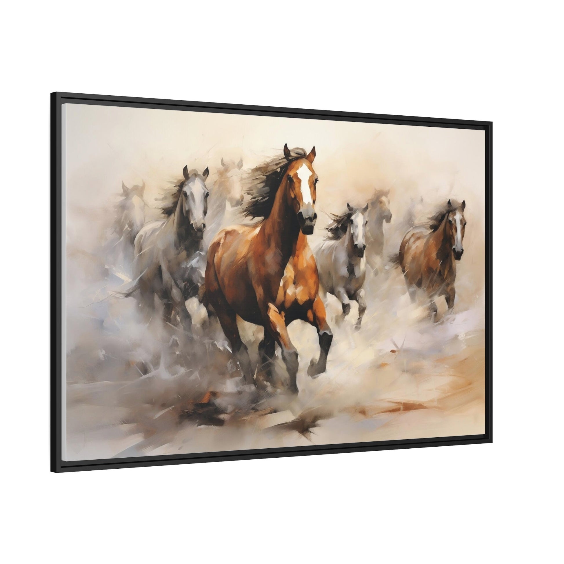 Wild Horses Wall Art_Side View