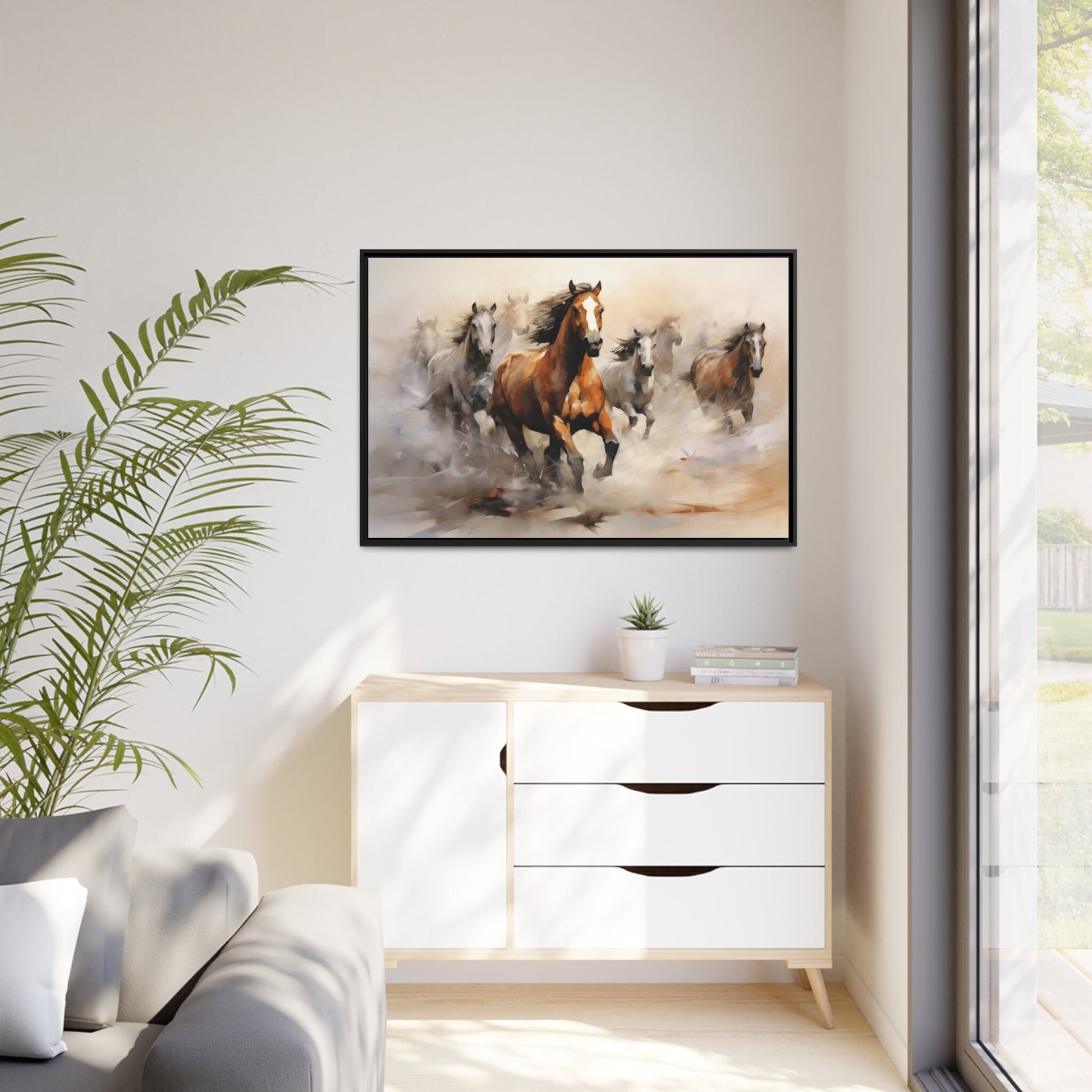 Wild Horses Wall Art_Living Room Decor